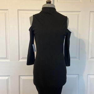 Body-con cold shoulder dress